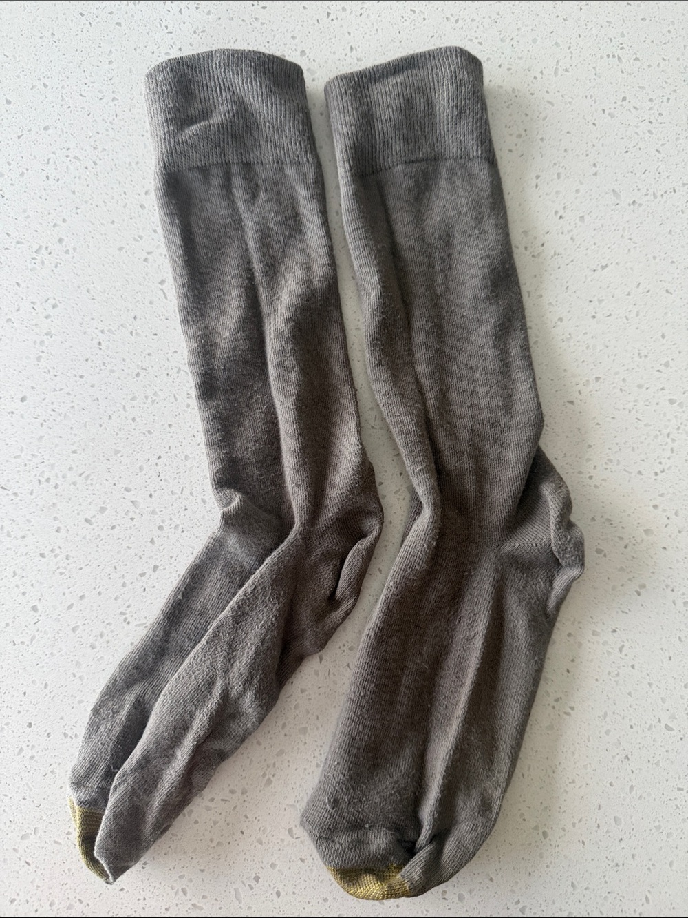 Gold Toe Gray Crew Dress Socks